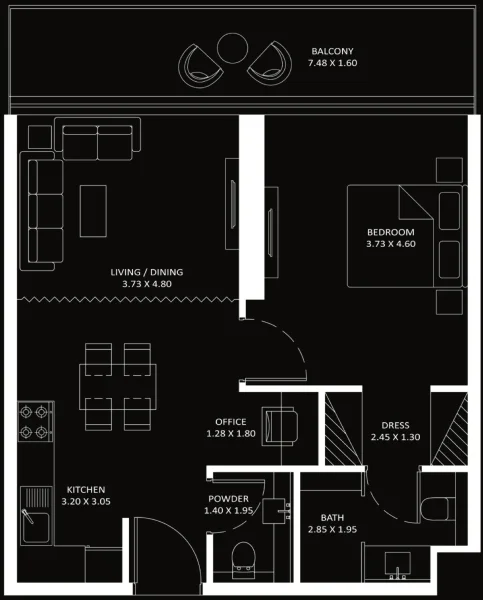 1.0 bedroom apartments - Bayz 101