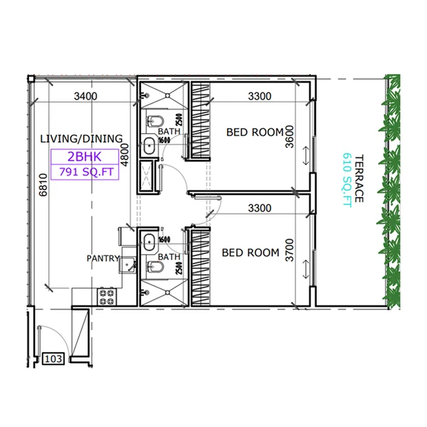 2 bedroom Apartments -  Coventry Casa
