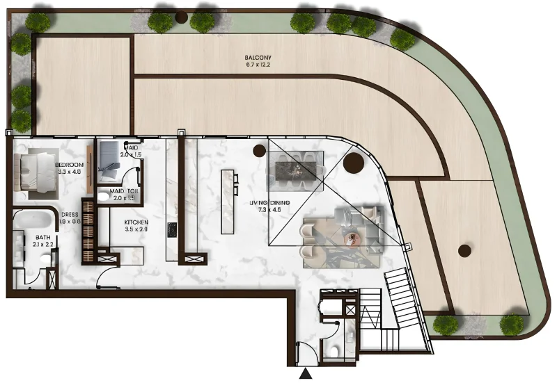 4.0 bedrooms townhouse - Saas Hills