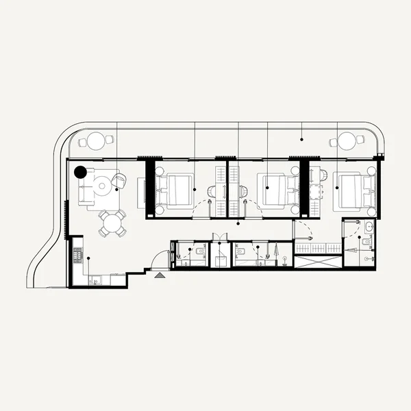 3 bedroom Apartments -  Azizi Abraham
