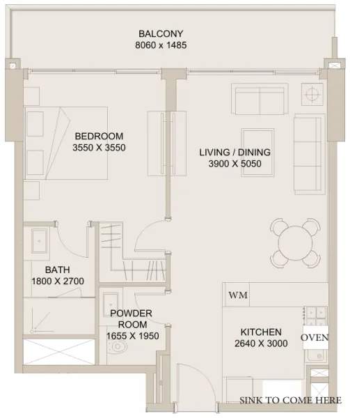 1.0 bedroom apartments - Nirvana Residences 1