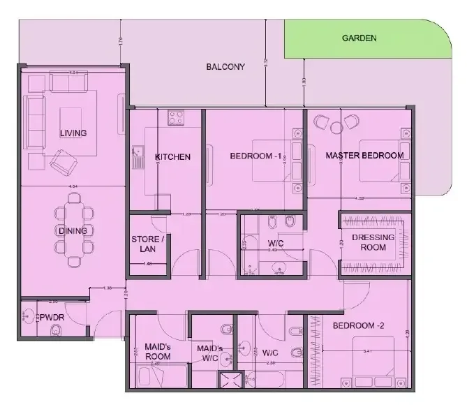 3.0 bedrooms apartments - One Residence Al Reem Island