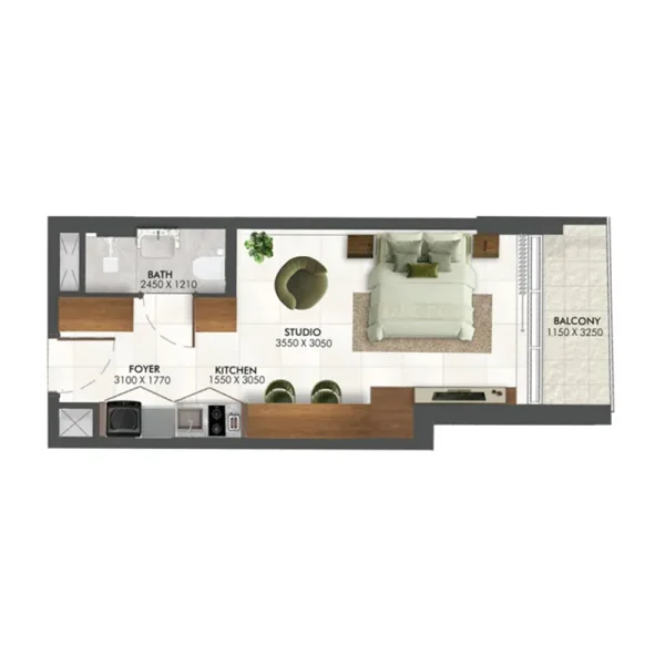 0.0 bedroom apartments - Enchante