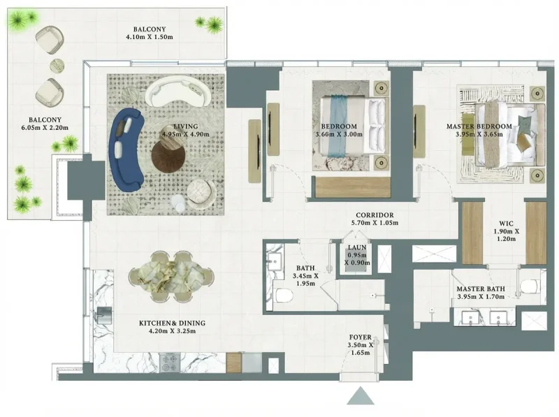 2.0 bedrooms apartments - Albero