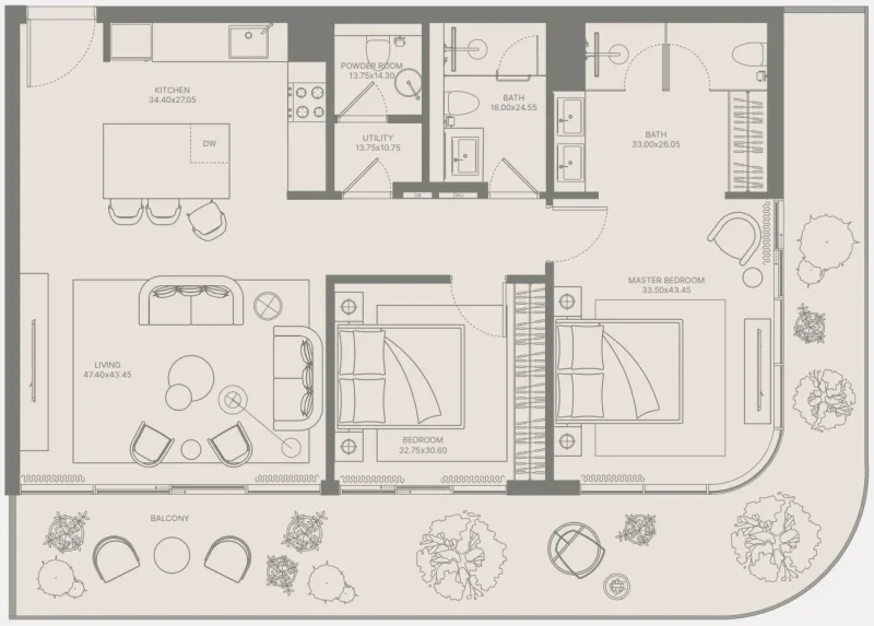 2.0 bedrooms apartments - Bond Enclave