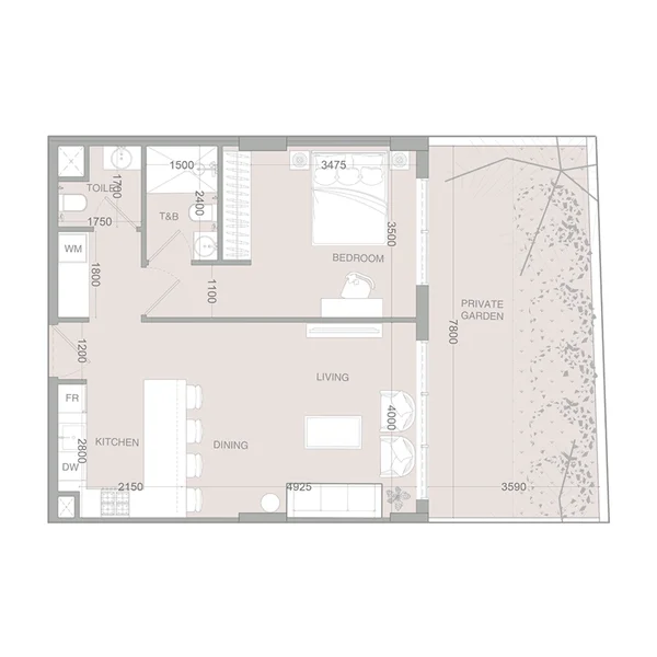 1 bedroom Apartments -  IR1DIAN Park 2