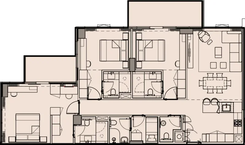 3.0 bedrooms apartments - Wynwood by Imtiaz