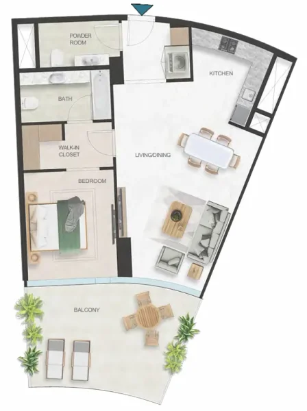 1.0 bedroom apartments - Oystra