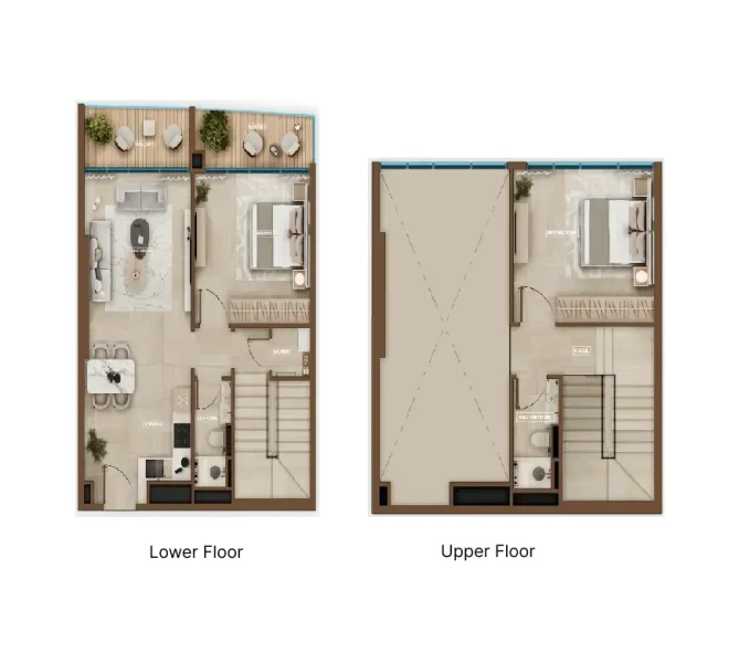 2.0 bedrooms duplex - Sky Hills Astra