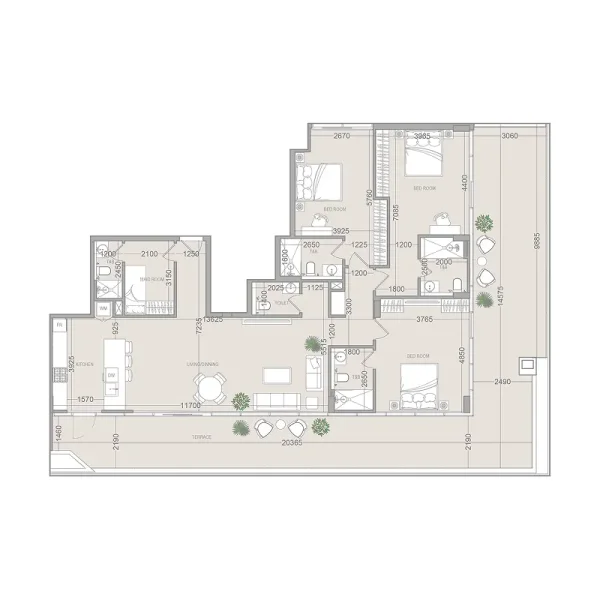 3.0 bedrooms apartments - EVERGR1N House 4