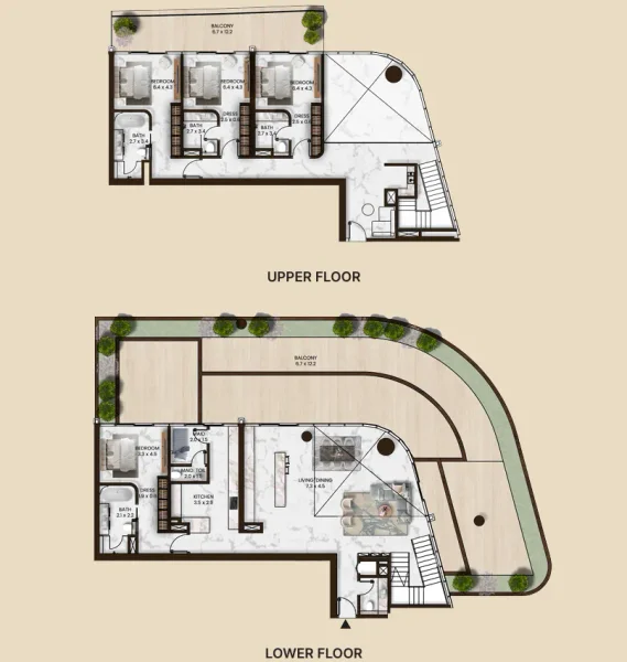 4.0 bedrooms apartments - Saas Hills