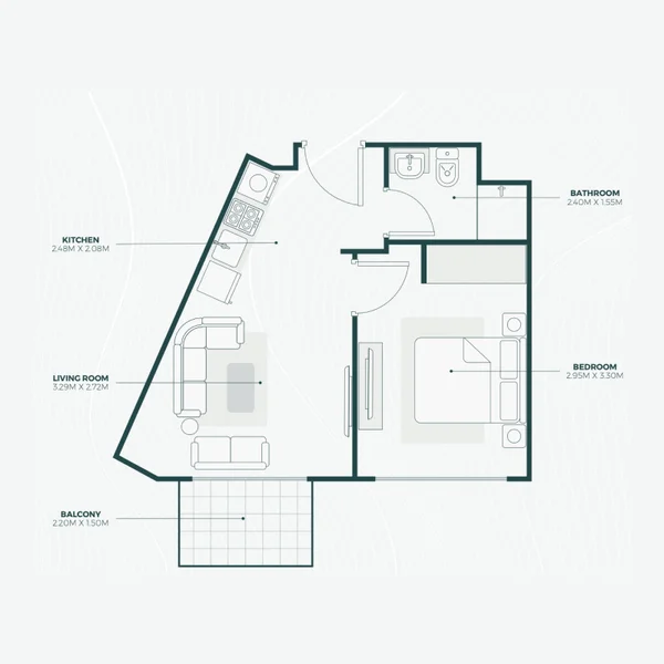 1.0 bedroom duplex -  Lime Gardens