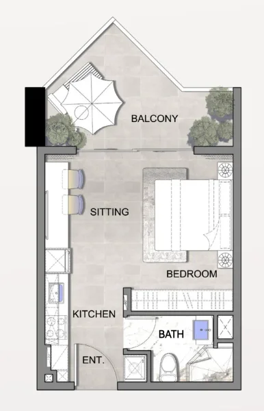 0.0 bedroom apartments - Listone Residence