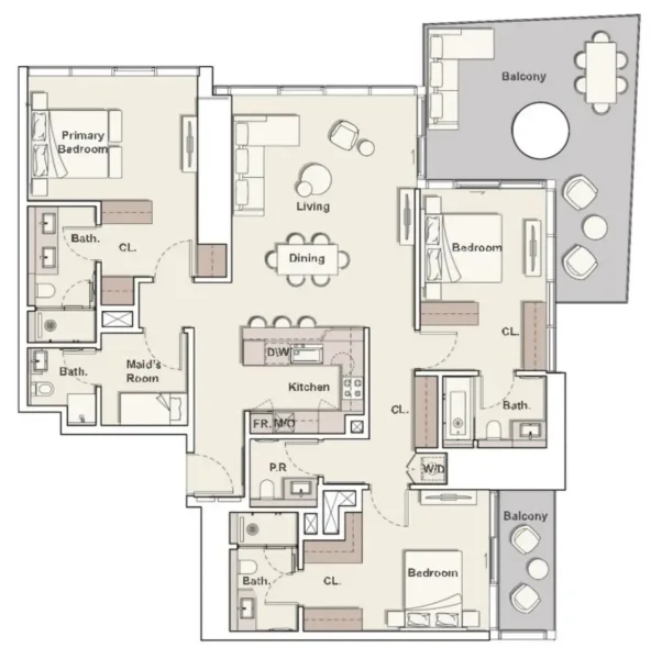 3.0 bedrooms apartments - Mercer House