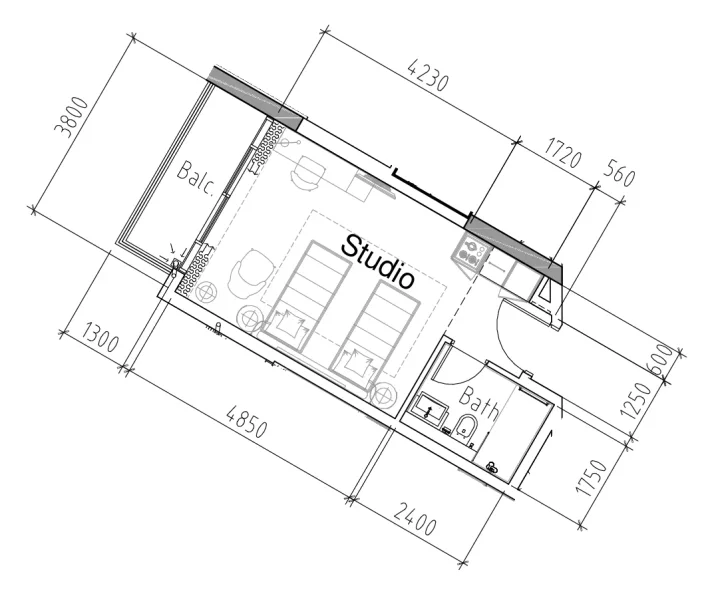 0.0 bedroom apartments - Damac Hills 2 - Hotel Edge by Rotana