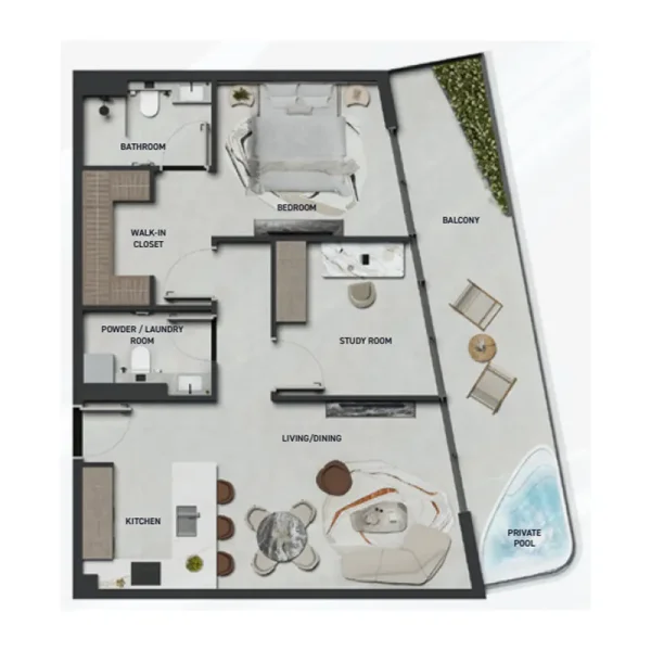 1.0 bedroom apartments - Hadley Heights 2