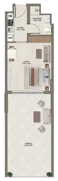 0.0 bedroom apartments - Ghaff Land Residence