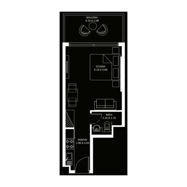 0.0 bedroom apartments - Diamondz