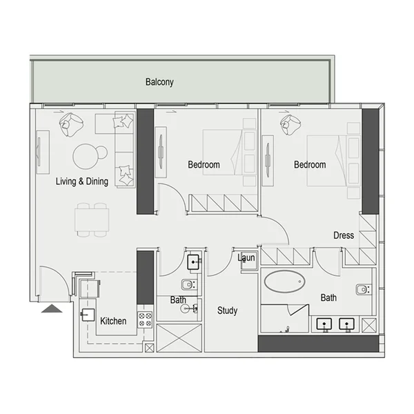 2,5 bedroom Apartments -  Sierra by Iman