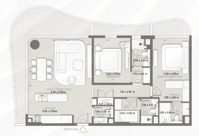 2.0 bedrooms apartments - CDS Wave
