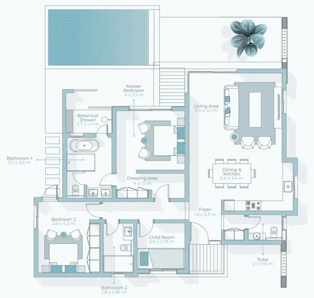 2.0 bedrooms villa - Hawana Salalah - Amazi