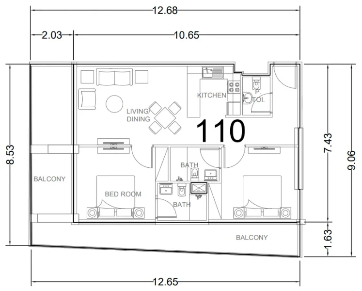 2.0 bedrooms apartments - AG Ark