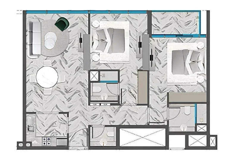 2.0 bedrooms apartments - Red Square