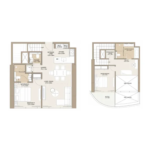 2.0 bedrooms duplex - Laguna Residence