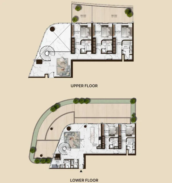 5.0 bedrooms townhouse - Saas Hills