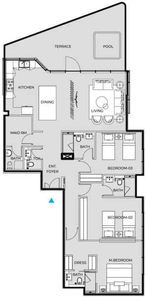 3.0 bedrooms apartments - Coastal Haven