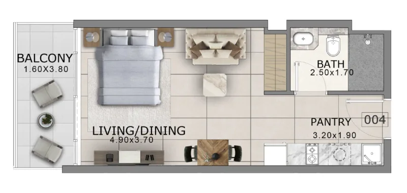 0.0 bedroom apartments - Arlington Park 2