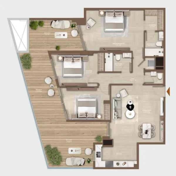 3.0 bedrooms apartments - Celeste by HRE