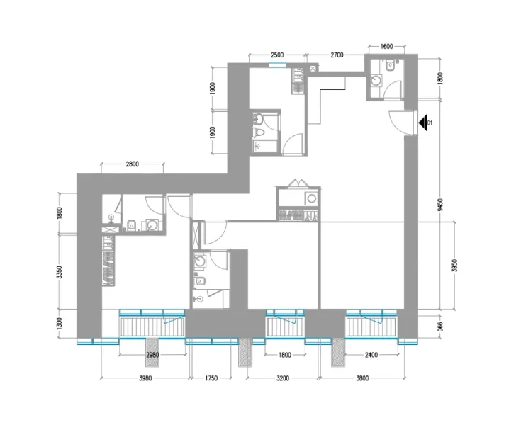 2.0 bedrooms apartments - Tiger Sky Tower