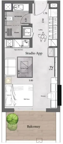 0.0 bedroom apartments - Saray Prime Residence