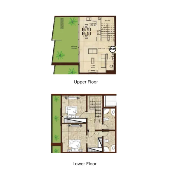 2.0 bedrooms duplex - Gateway II Residences
