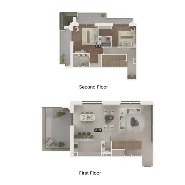 2.0 bedrooms duplex - Sama Yas