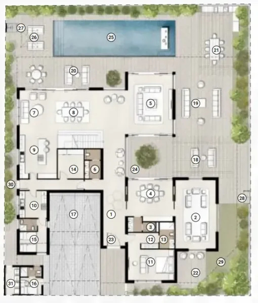 6.0 bedrooms villa - Al Naseem Villas by Modon Properties