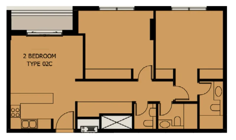 2.0 bedrooms apartments - Al Mamsha Sharjah
