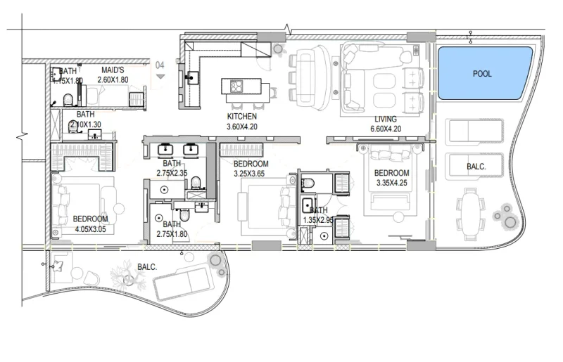 3.0 bedrooms apartments - The Pier Residences