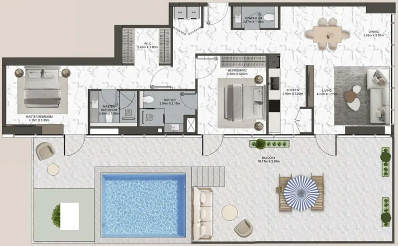 2.0 bedrooms villa - V-Suites