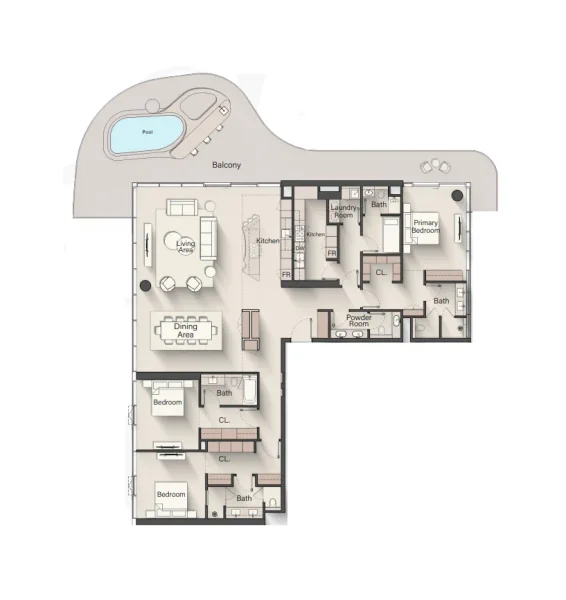 3.0 bedrooms penthouse - The Meriva Collection
