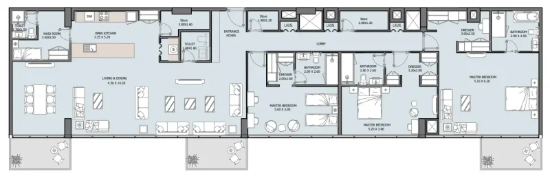3.0 bedrooms penthouse - Oceana
