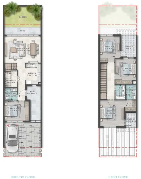 4.0 bedrooms townhouse - Damac Islands Phase 1 and 2
