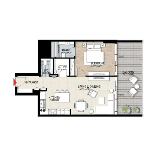 1.0 bedroom apartments - Confident Preston