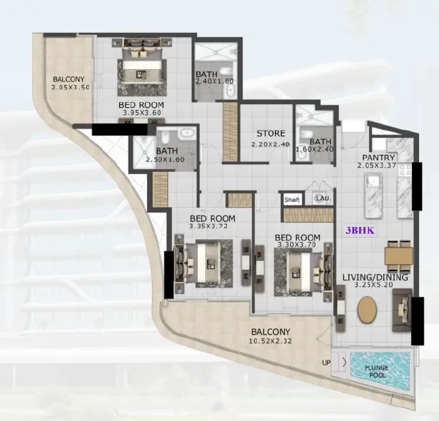 3.0 bedrooms apartments - 48 Parkside