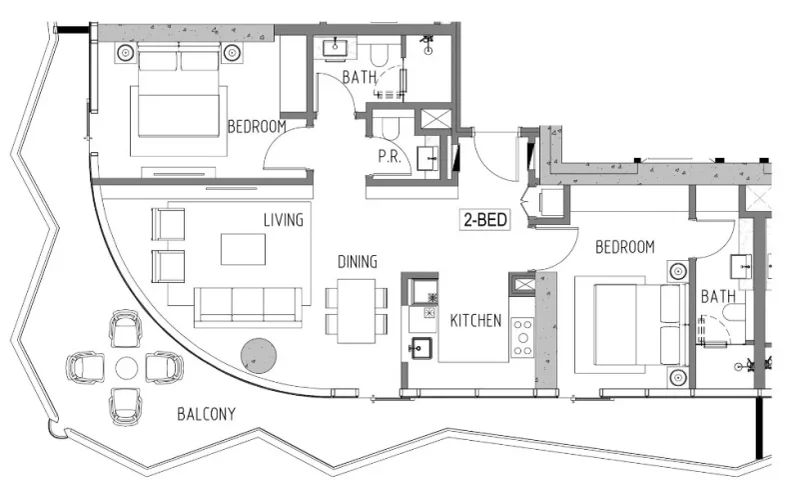 2.0 bedrooms apartments - Volta