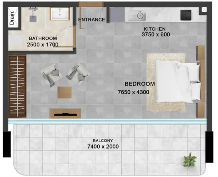 0.0 bedroom apartments - Vivanti Residences by Meteora