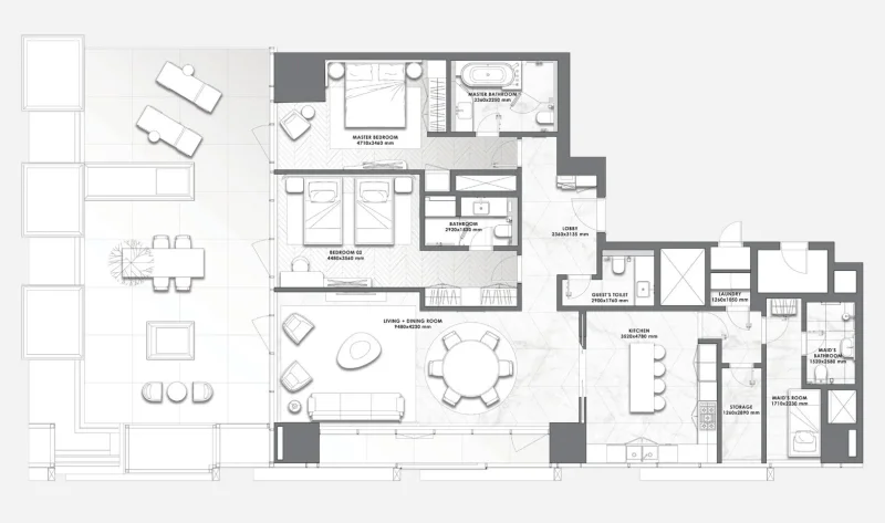 2.0 bedrooms apartments - DaVinci