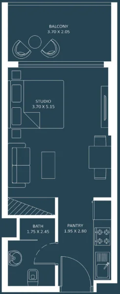 0.0 bedroom apartments - Oasiz 2