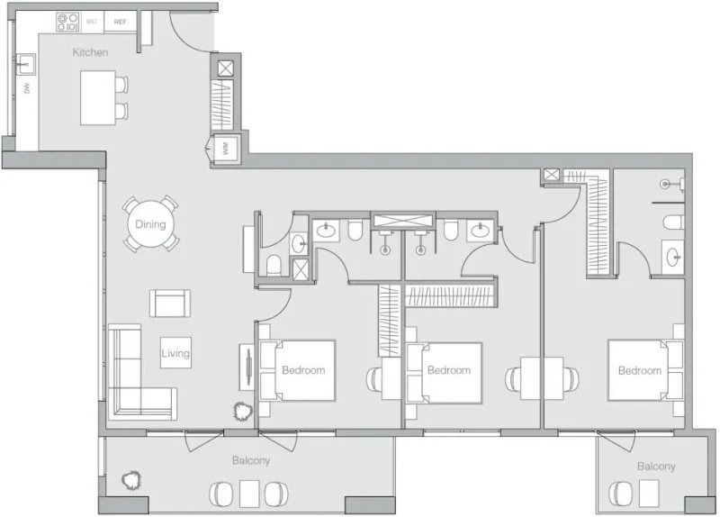3.0 bedrooms apartments - V1TER